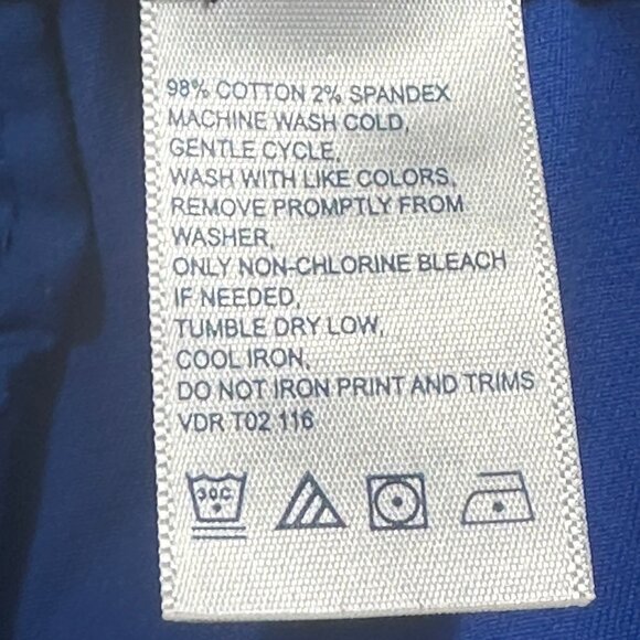 Nautica Womens Classic Fit Royal Blue Cotton Blend Shorts Size 10 Beachy Summer - Picture 6 of 10